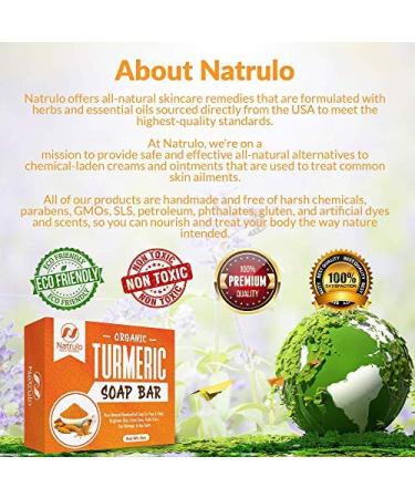 Organic Turmeric Soap Bar | Handcrafted in USA with Calendula & Aloe Vera | Brightens Skin, Fades Scars, Evens Tone | Face & Body Cleanser for Sun Damage & Age Spots - Buy Online on SooperMarket.com