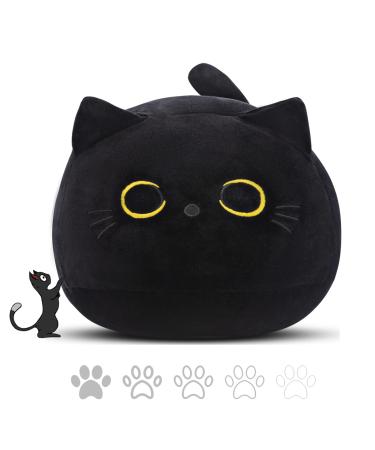 Tocwick 40 28cm Cat Plush Toys Stuffed Animals Gifts Cute Pillows Cotton Car Home Decorations Black
