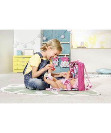 Zapf Creation BABY born Holiday Changing Backpack - Doll Accessories 43 cm Pink & Colorful | International Shipping Available - Buy Online on SooperMarket.com
