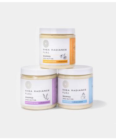 Shea Radiance P.U.R.E. Whipped Shea Butter - Unscented Body Butter with Colloidal Oatmeal & Rice Bran Oil | 5 oz - Moisturizing & Skin Soothing - Buy Online on SooperMarket.com
