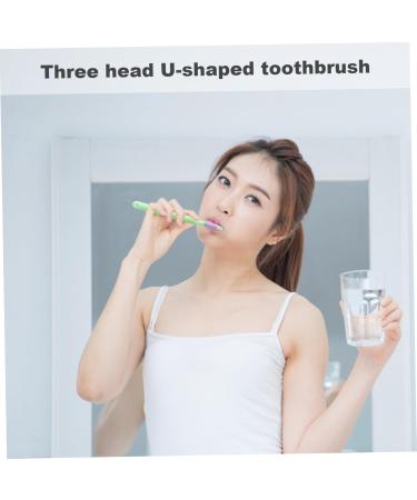 4pcs 3-Sided Toothbrush Set | Complete Dental Care & Tongue Cleaning | International Shipping - Buy Online on SooperMarket.com