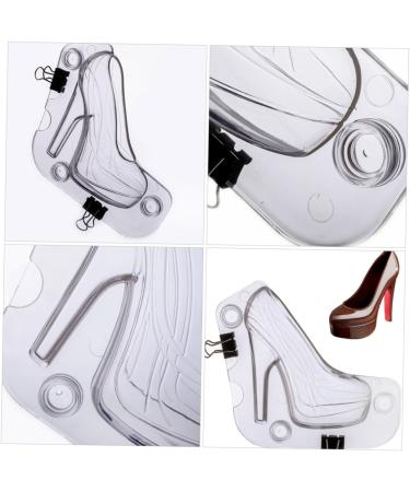 PRETYZOOM Chocolate Mold Shoe Fondant Mold 3D Shoes Cake Mold for Chocolate 3D High Heel Meaningful Gift Sugarcraft Mold Soap Making Decor Reusable Mold Muffin Cartoon Plastic Miss - Buy Online on SooperMarket.com