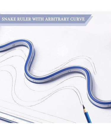 HLZC 2 Pieces  24 Inch Ruler  Flexible Curve Ruler Rulers for Drawing  Curved Ruler for Sewing Ideal for Engineering Drawing Ruler That Can Be Bent Curve Templates  Flexi Curve - Buy Online on SooperMarket.com