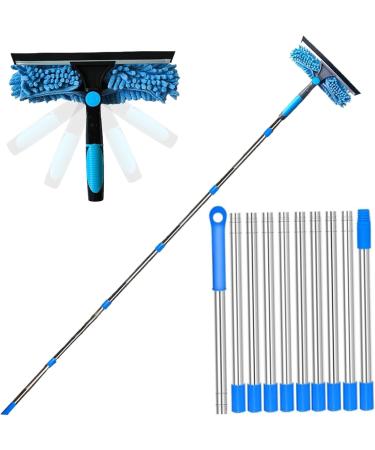 Window Cleaning Equipment Telescopic Window Cleaner Tool with 10-Section Extension Pole 2-in-1 Rotatable Window Squeegee Telescopic Pole Window Cleaning Kit for Home Car Glass - Buy Online on SooperMarket.com