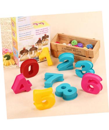 Alipis 10pcs Silicone Molds Silicone Baking Mold Number Molds Number Fondant Mold 10 Piece Set Fudge - Buy Online on SooperMarket.com