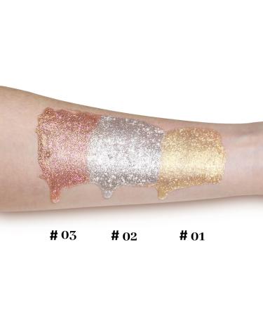 Ucanbe Liquid Highlighter - Hydrating Makeup Body Luminizer | Perfect Valentine's Day Gift (3 Bottles) - Buy Online on SooperMarket.com