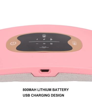 Shop Menstruation Heating Belts - 3 Temperature Levels Fast Warming & Vibration | Comfortable Portable Pink Abdominal Heating Pillow for Women & Girls - Buy Online on SooperMarket.com