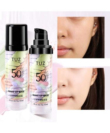 Skin Tone Correcting & Brightening Primer | Color Corrector Isolation Cream | Pore Cover & Oil Control | Moisturizing Primer in Pink, Green, Purple - Buy Online on SooperMarket.com