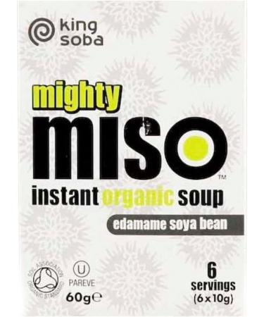 King Soba | Miso Soup Edamame Soya Bean | 10 x 60G - Buy Online on SooperMarket.com