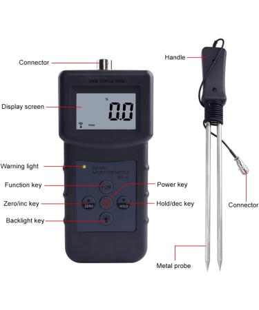 Yfmykj Grain Moisture Meter Moisture Meter for Barley Corn Oats Rapeseed Brown Rice Soybeans Wheat Flour Cocoa Powder Simplify Mositure Detection Effortlessly - Buy Online on SooperMarket.com