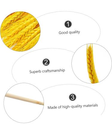 Abaodam 100pcs Dried Wheat Ears Bouquet Dried Rabbit Tail Grass Dried Floral Dried Wheat Stalk Picks Decked Wedding Ceremony Decorations Desktop Wheat Ear Rural Dried Flowers. Real Flower Yellow 52X10CM - Buy Online on SooperMarket.com