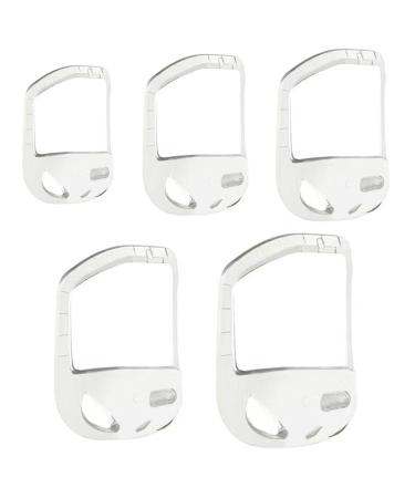DADYOUPIN 5 Size Set Goatee Styling Templates Beard Styling Tools Trendy Goatee Shaving Stencils Men's Goatee Trimming Supplies Beard Styling & Styling Templates for Hairline Lines