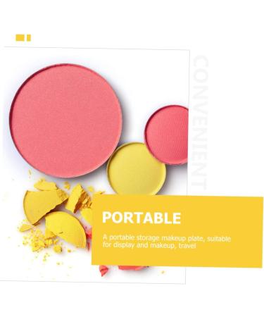 Beavorty 100 Pcs Eye Shadow Disk Eyeshadow Makeup Pans Diy Cosmetic Pallet Miss Plate Stainless Steel - Buy Online on SooperMarket.com