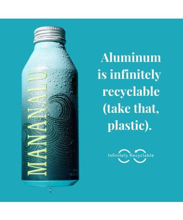 Mananalu Pure Water | Electrolyte-Infused Purified Water | 16 oz. Aluminum Bottles (12-Pack) - Buy Online on SooperMarket.com