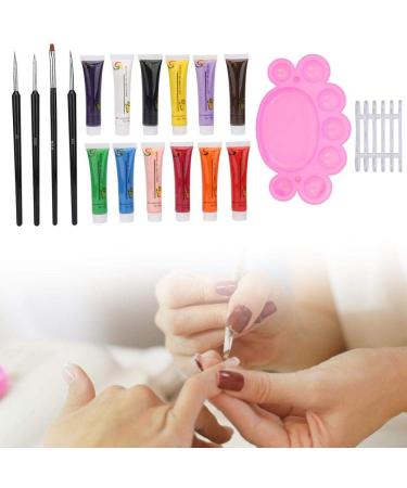 Nail Art Palette Kit - 4PCS Brush Pen for Easy Drawing | Exquisite Craftsmanship for Home and Beauty Salons - International Shipping Available - Buy Online on SooperMarket.com
