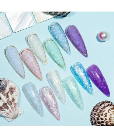 MIZHSE Glitter Gel Nail Polish Kit - 6 Shimmering Colors with Nail Pen - 7ml*6 - Soak Off UV LED Lamp Included - Buy Online on SooperMarket.com