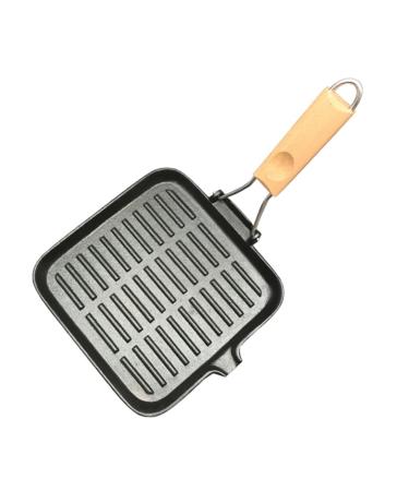 MAGICLULU Frying Pan Carbon Steel Pan Camping Cooking Stove Stainless Steel Cookware Outdoor Nonstick Skillet Flat Nonstick Bakeware Camping Cooking Utensils Gas Stoves Dropshipping Iron