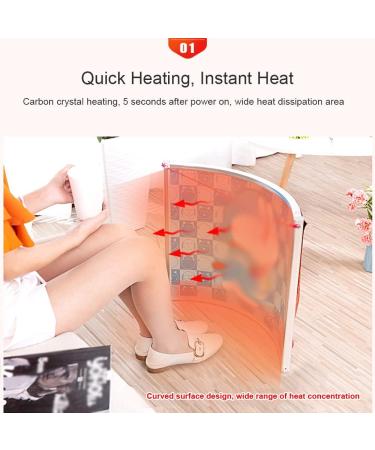 ZCBYBT Desk Heater - Fast Heating Arc Heater Graphene Carbon Crystal Leg & Foot Warmer Quiet Operation for Comfort - Buy Online on SooperMarket.com