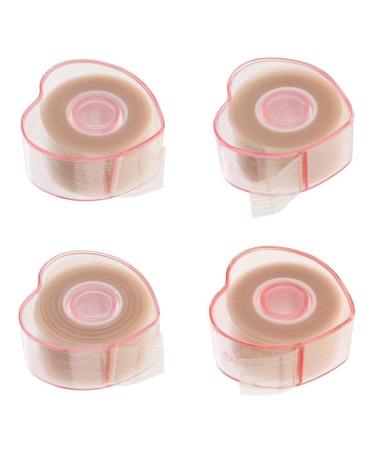 Jojomis 4 Pieces Invisible Lace Eyelid Paste Seamless Fiber Droopy Eyelid Lift Tapes