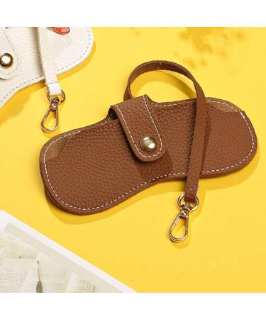 Vintage Leather Eyeglasses Case Holder | Portable Slim Sunglasses Pouch | Soft Glasses Bag for Men & Women - Brown - Buy Online on SooperMarket.com