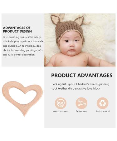 BESTOYARD 15pcs Wooden Baby Chew Toys | Kid Teether Toys | Lovely Design - Buy Online on SooperMarket.com