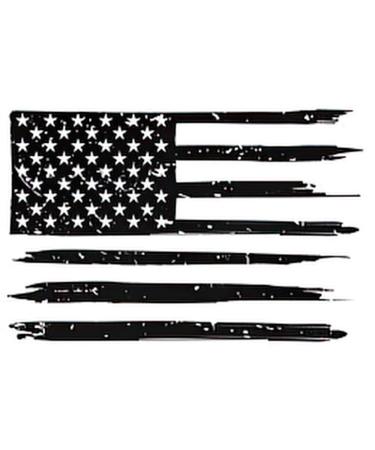 Tattoonova usa Six sheets Temporary Tattoos for Men and Women American Distressed Flag Usa Grunge Patriotic Symbol Silhouette Stoke Fake Tattoo Kits Sets For Neck Arm Hands Leg