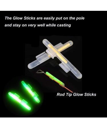 THKFISH Fishing Glow Sticks Rod Tip Floats Night Light Green Fluorescent 20pcs (10bags) #M 2.0-2.6mm - Buy Online on SooperMarket.com
