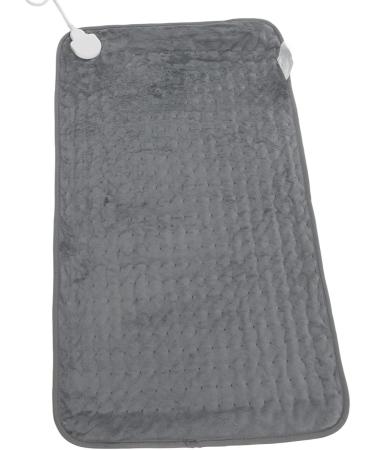 Plplaaoo Electric Heating Blanket - 6 Heat Settings for Cramps & Pain Relief | Underbed Thermal Blanket | Gray - Perfect for Winter - Buy Online on SooperMarket.com