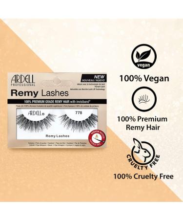 Ardell Remy Lash 778 Premium Grade Remy Hair False Lashes - 4 Pairs | Invisiband | Pack of 4 - Buy Online on SooperMarket.com