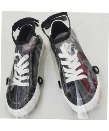 Angoily Barber Shoe Covers - Haircut Protector & Hair Dye Cloak Set | Transparent 34x15cm Ideal for Hairdressers & Cosmetologists - Buy Online on SooperMarket.com