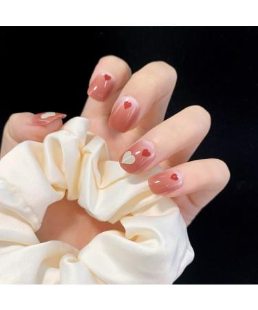 Red Heart Soft Nail Wearing Nail Finished False Nail Beauty Patch Nail Patch Detachable Nail Patch Wearing Nail JP1043 - Buy Online on SooperMarket.com