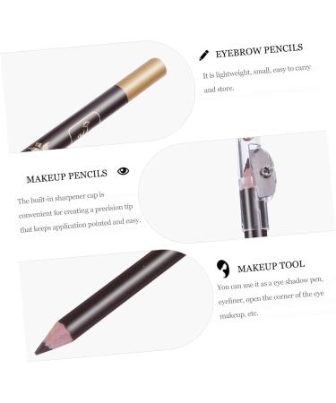 BELLIFFY 8pcs Black Pencils Pencil Makeup Eyebrow Pencils Sharpener Eyebrow Pencil Wooden 1 count (Pack of 1) Coffee - Buy Online on SooperMarket.com
