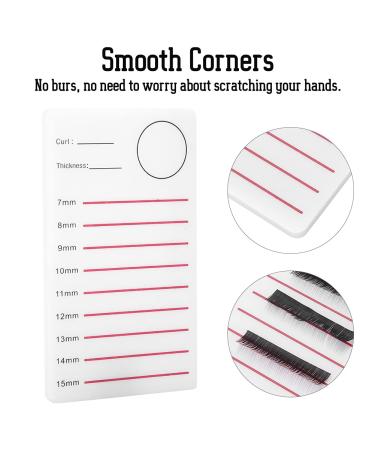 Eyelash Extensions Tray - Black Mink False Lashes Holder for Salon Use | Premium Plastic Eyelash Stand Pallet (02 - Buy Online on SooperMarket.com