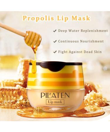 SWETIYOU Lip Plumper Set - Bee Balm & Honey Pot Gloss for Moisturizing, Hydrating & Exfoliating Lips - Buy Online on SooperMarket.com