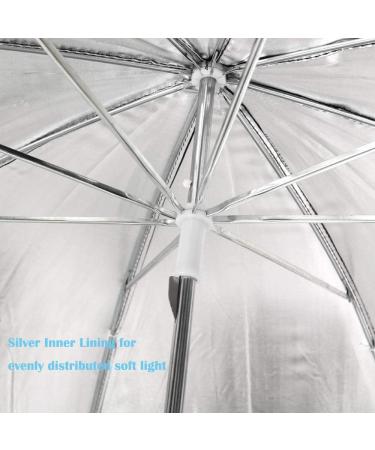 Photography Umbrella Lighting Kit - 4 Pack 33/84cm Soft White Translucent and Reflective Umbrellas for Studio Shooting - Photo and Video Lights - Buy Online on SooperMarket.com