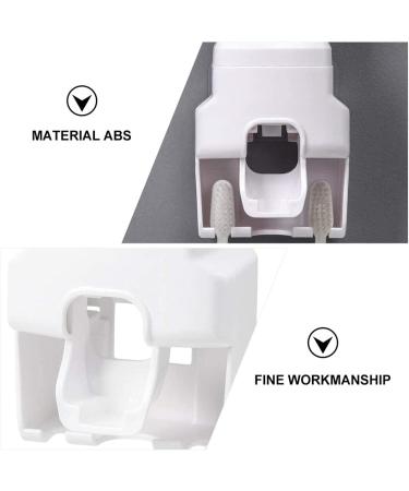 Elzey Wall-Mounted Electric Toothbrush Holder - Multi-Purpose Stand for Toothbrushes & Toothpaste - White | International Shipping Available - Buy Online on SooperMarket.com