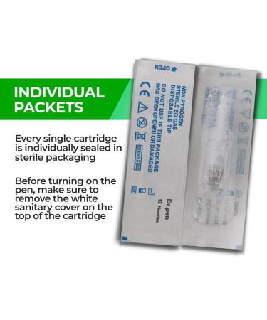 Dr. Pen Ultima A10 12 Pin (0.25mm) Cartridges - 10 Pack - Disposable Replacement Parts - Buy Online on SooperMarket.com