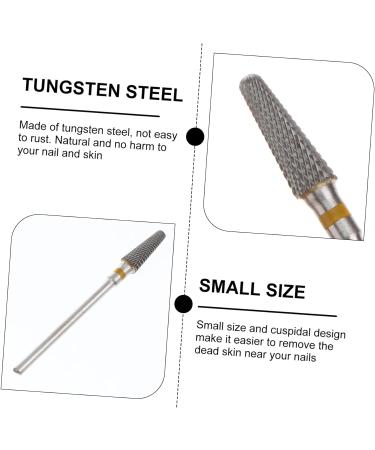 Beavorty Remove Dead Skin nails drill bits manicure drill bits nail grinding head nail drill bits set Tungsten steel Polish Nail medium Yellow - Buy Online on SooperMarket.com