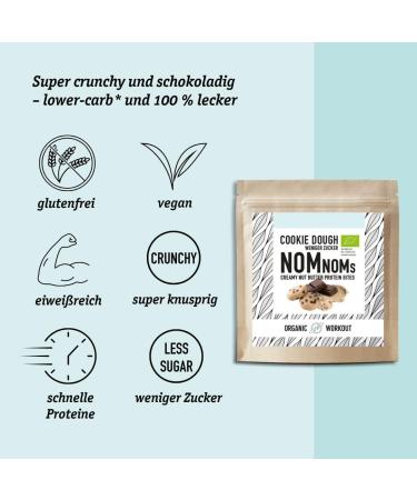 Cookie Dough Nomnoms | Organic Vegan Nutmus Protein Bites - Healthy Protein Bar Alternative (5x3 Bites) - Buy Online on SooperMarket.com