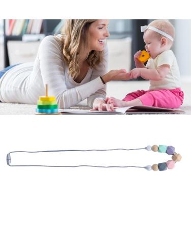 Baby Teething Chew - Safe Silicone Teether Necklace - Vibrant Colors - Portable - Type 3 - Buy Online on SooperMarket.com