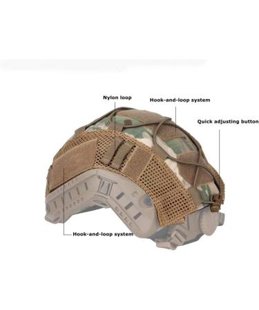 Jadedragon Multicam Camouflage Helmet Cover for Ops-Core FAST PJ Helmet - Size M/L - Buy Online on SooperMarket.com