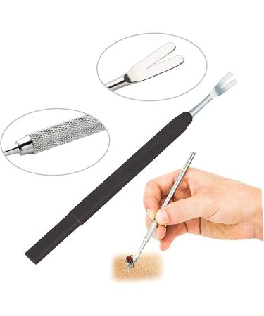AFTREN Tick Remover Pet Care Tool Set Flea Comb Real Bamboo Contour Grip Handle Dogs Cats Horses 5 Pcs Stainless Steel Fleas Ticks Remover Kit - Buy Online on SooperMarket.com