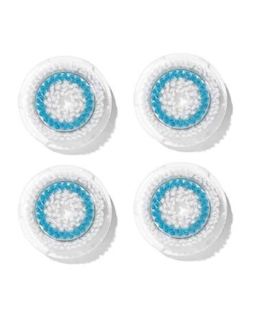 Clarisonic Deep Pore Facial Cleansing Brush Head Replacement | Compatible with Mia 1 Mia 2 Mia Fit Alpha Fit Smart Profile Uplift and Alpha Fit X 4 Count