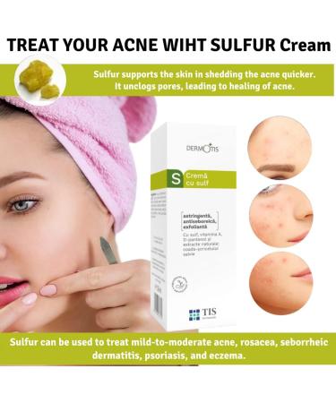 DermoTIS Sulphur 7% Cream for Oily Acne Seborrheic Skin Care Removes Skin Seborrheic Scales Exfoliating Properties Face and Body Unisex - Buy Online on SooperMarket.com