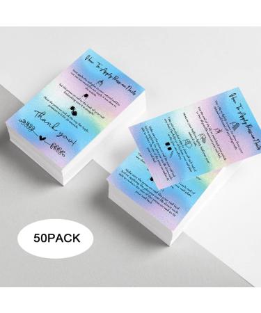 MAOSH Press-On Nail Application & Aftercare Instructions Cards - 50 Pack | 2x3.5'' Business Card Size DIY Press-On Nail Kit - Buy Online on SooperMarket.com