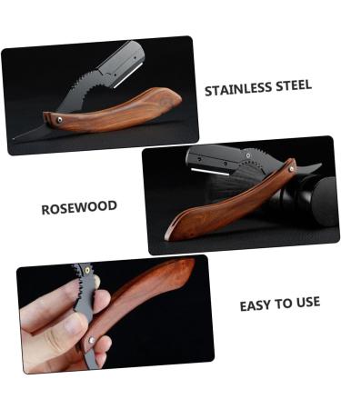 Beavorty Women's Mustache Razor - Mini Face Razor for Hair Removal | Handcrafted Rosewood Tool - Buy Online on SooperMarket.com