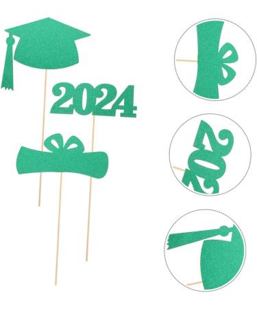 Lurrose 2023 Graduation Vase Picks 9pcs Party Decorations Desktop Paper Party Supplies Decorative Vase Decor - Buy Online on SooperMarket.com