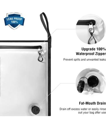 Buffalo Gear 4018in White Watertight Fish Cooler Bag - 40 Quart - Buy Online on SooperMarket.com