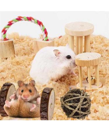 ACLUYSKA 21PCS Hamster Guinea Pig Toys | Small Animal Activity Chew Accessories | Apple Wood Ladder Bell Roller | Teeth Care for Dwarf Hamsters, Rats, Chinchillas, Gerbils, Bunnies - Buy Online on SooperMarket.com